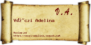 Váczi Adelina névjegykártya